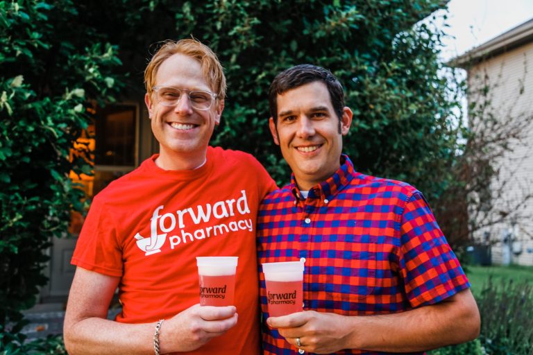 Ryan Bender and Tony Peterangelo, pharmacists at Forward Pharmacy. 