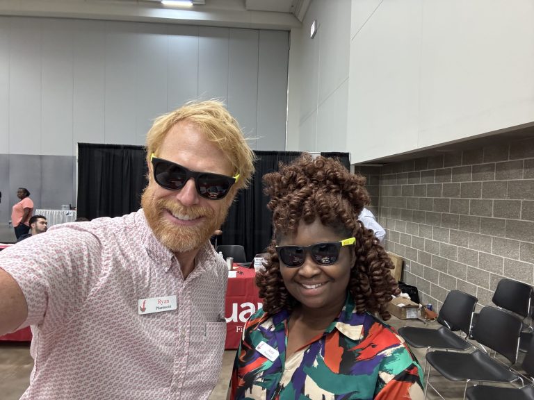 Ryan Bender with Ama Coffie, Pharmacy Resident