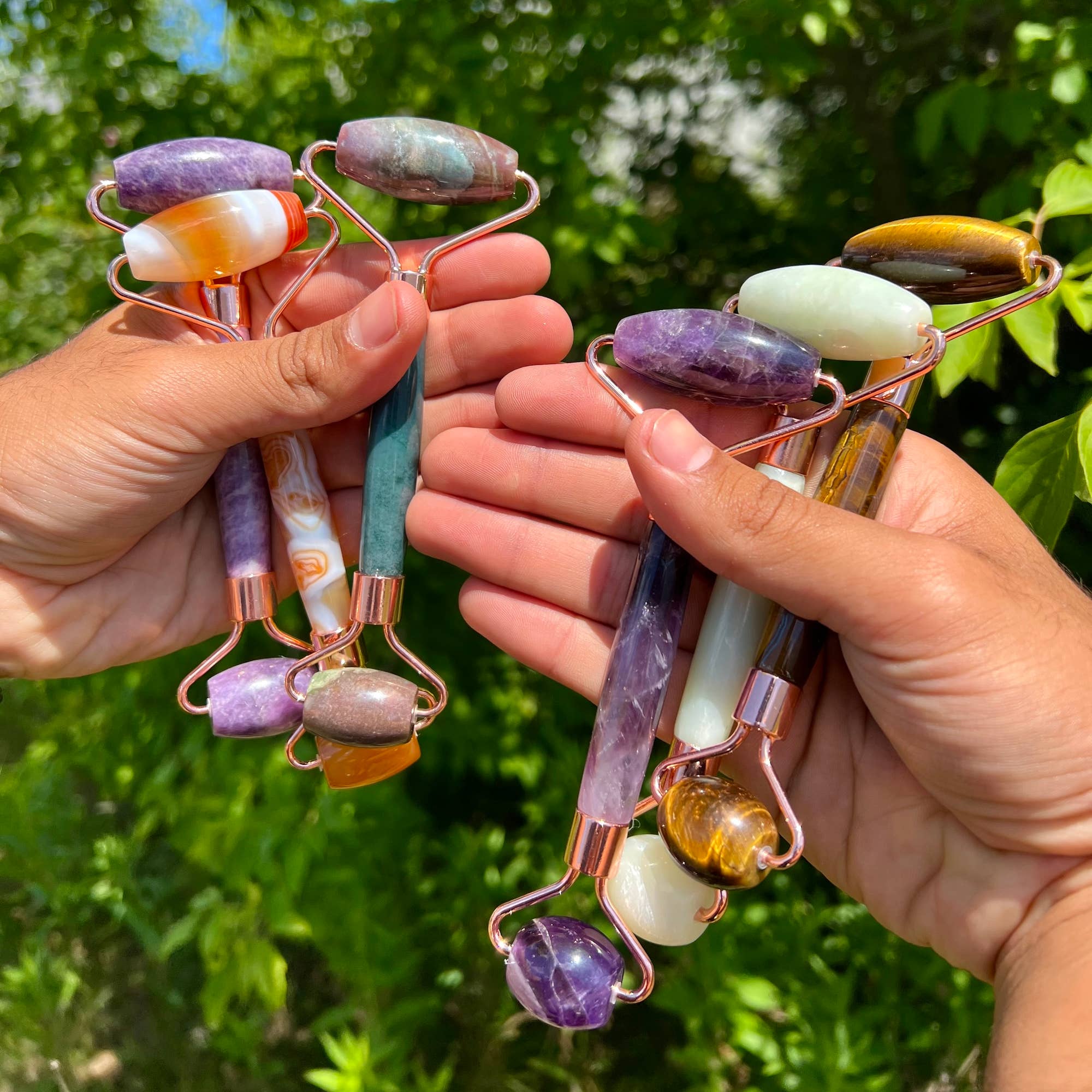 Gemstone Facial Massage Rollers